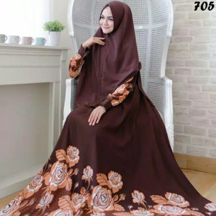 Gamis katun sashimi syari monalisa 3