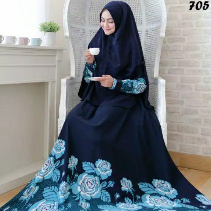 Gamis katun sashimi syari monalisa 4