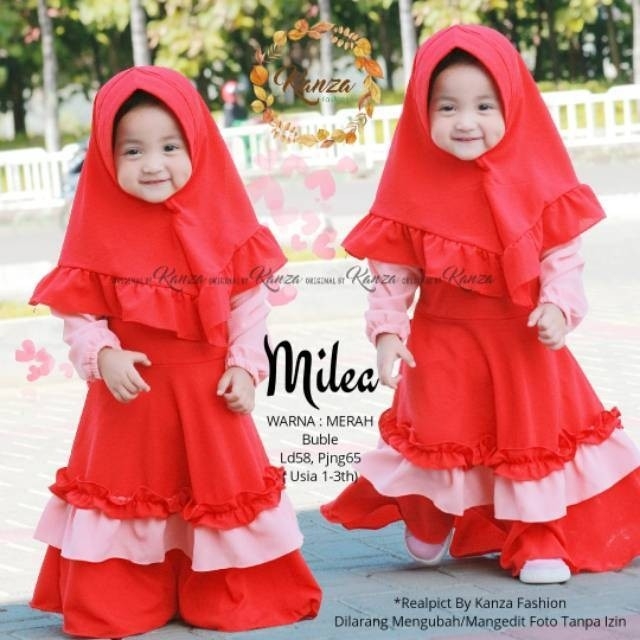 Gamis kids milea set 2