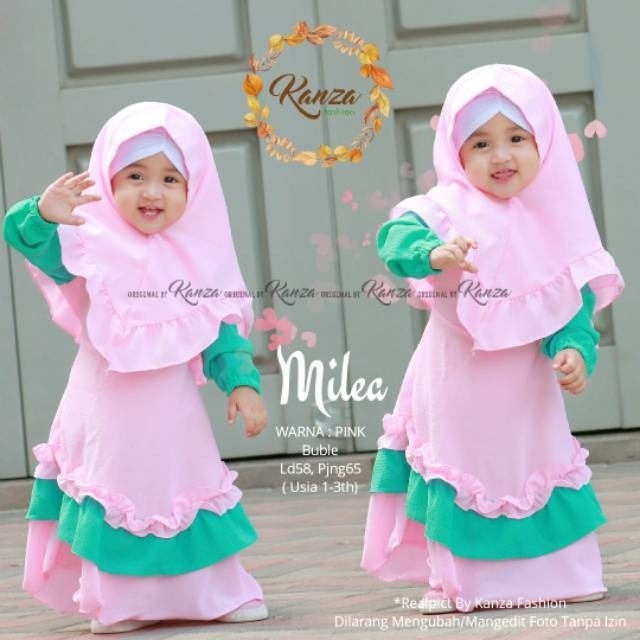 Gamis kids milea set 4