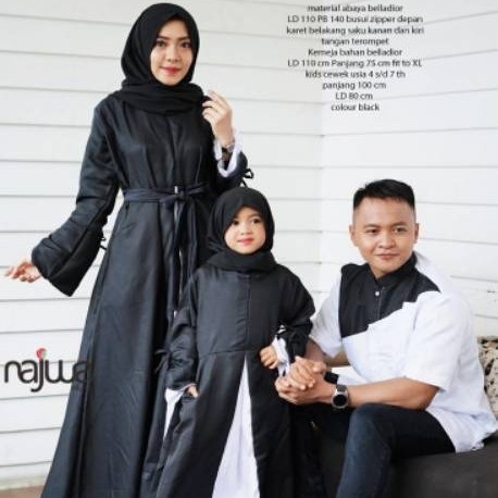 Gamis mom plus gamis kids plus kemeja zulaikha original  2