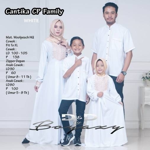 Gamis plus gamis kids plus kemeja Ayah dan Anak couple cantika 3