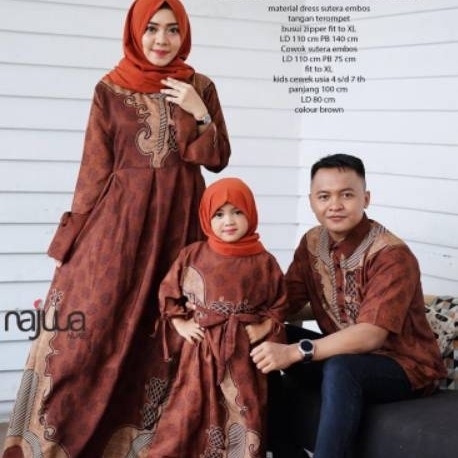 Gamis plus gamis kids plus kemeja black panther couple  2