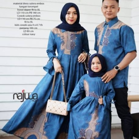 Gamis plus gamis kids plus kemeja black panther couple  4