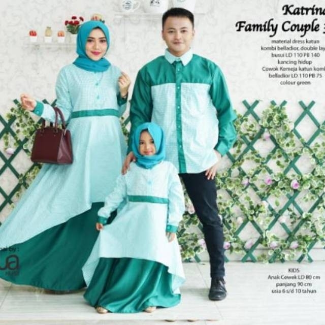 Gamis plus kemeja plus famis kids katrina 2 couple ori najwa 2