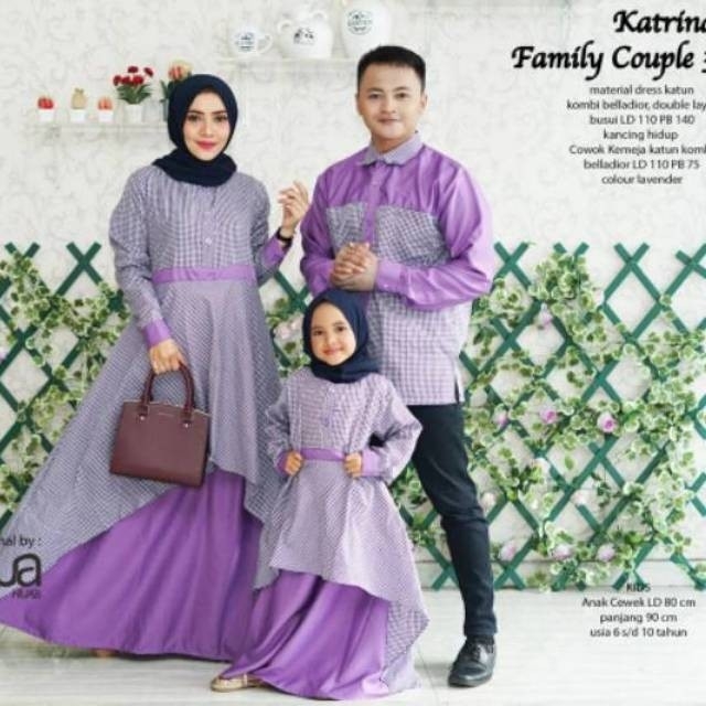 Gamis plus kemeja plus famis kids katrina 2 couple ori najwa 3