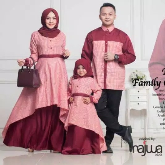 Gamis plus kemeja plus famis kids katrina 2 couple ori najwa 5