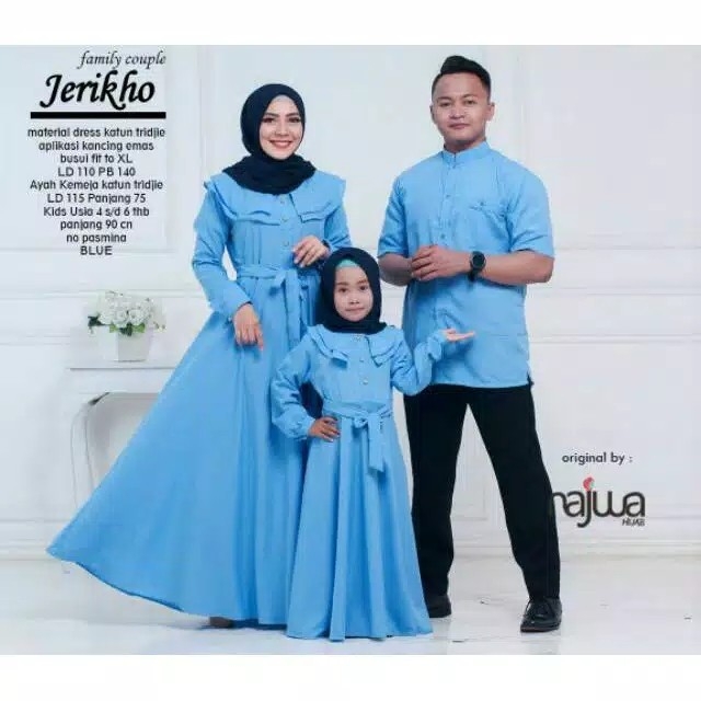 Gamis plus kemeja plus gamis kids jerikho ori najwa