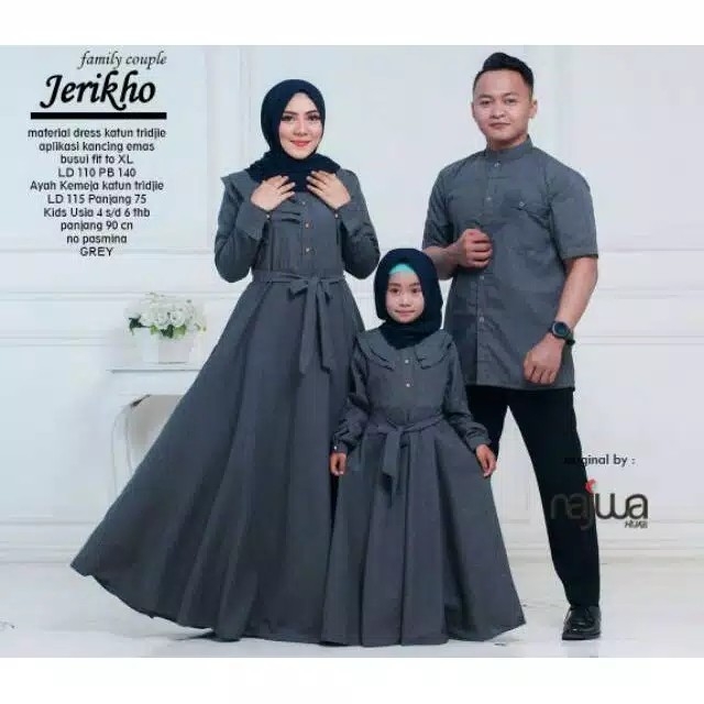 Gamis plus kemeja plus gamis kids jerikho ori najwa 3