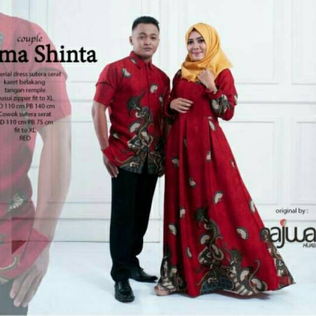 Gamis plus kemeja rama shinta  ori najwa material sutera