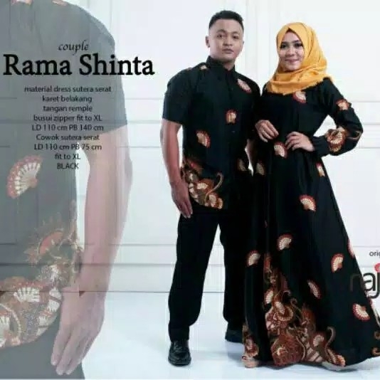 Gamis plus kemeja rama shinta  ori najwa material sutera 2