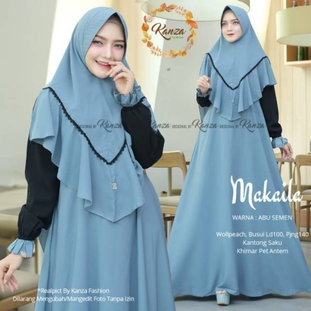 Gamis plus khimar makaila syarinori kanza