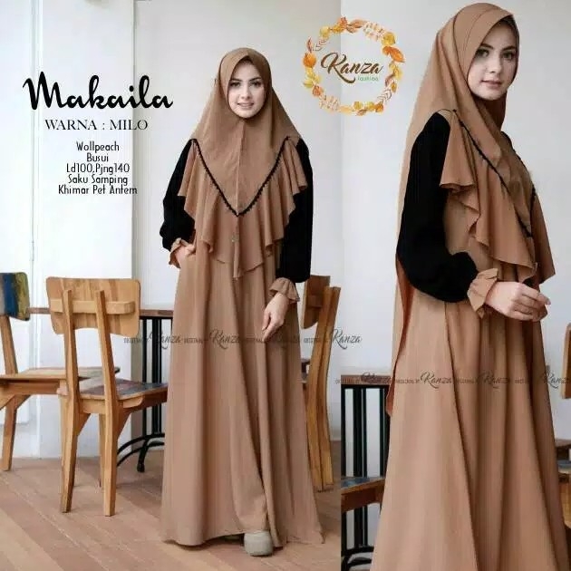 Gamis plus khimar makaila syarinori kanza 4