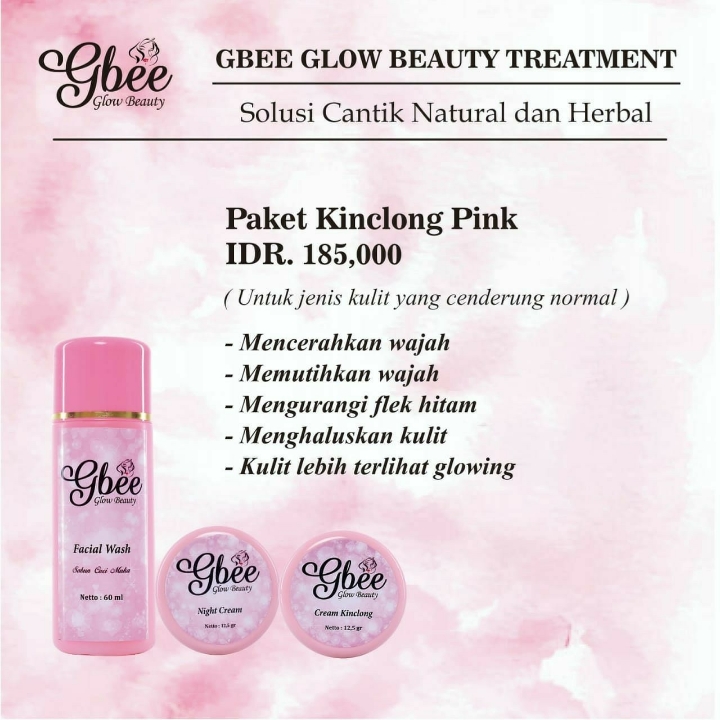 Gbee Paket Kinclong Medium Pink