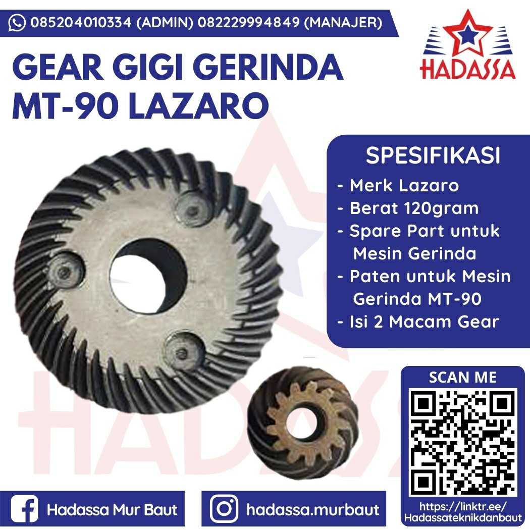 Gear Gigi Gerinda MT-90 Lazaro