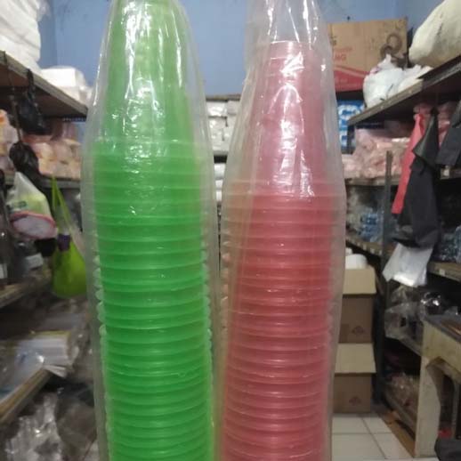 Gelas Plastik Warna 160 ml