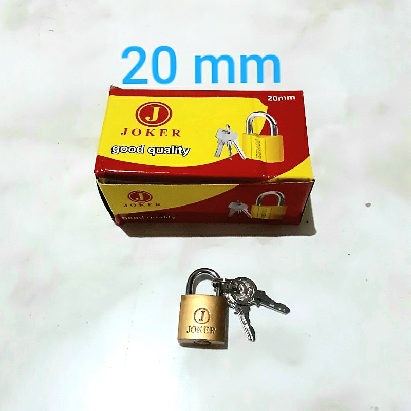 Gembok 20 mm kuning JOKER