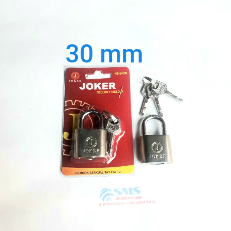 Gembok 30 mm NEKEL JOKER