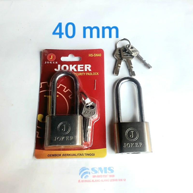 Gembok 40 mm NEKEL JOKER