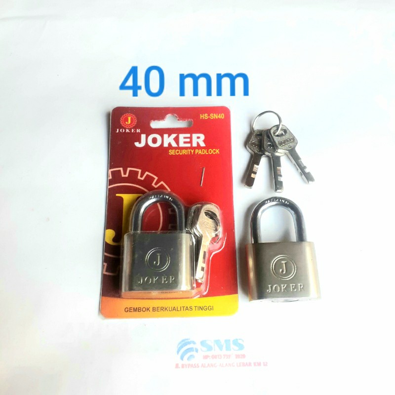 Gembok 40 mm NEKEL JOKER