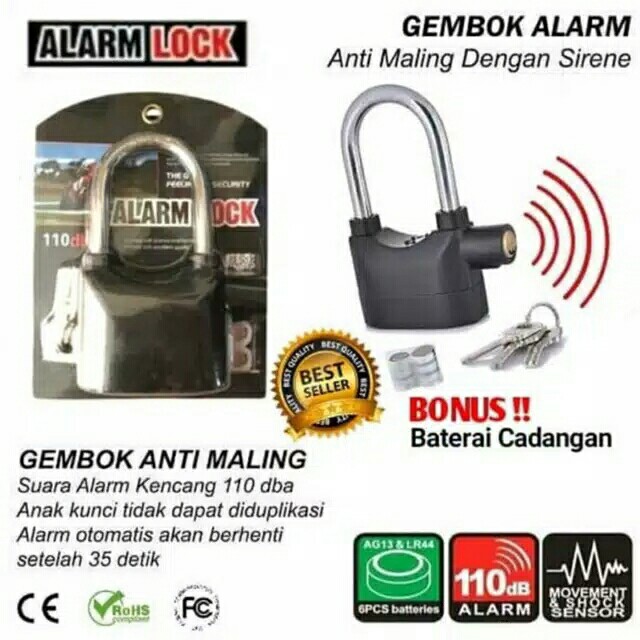 Gembok Alarm Multifungsi