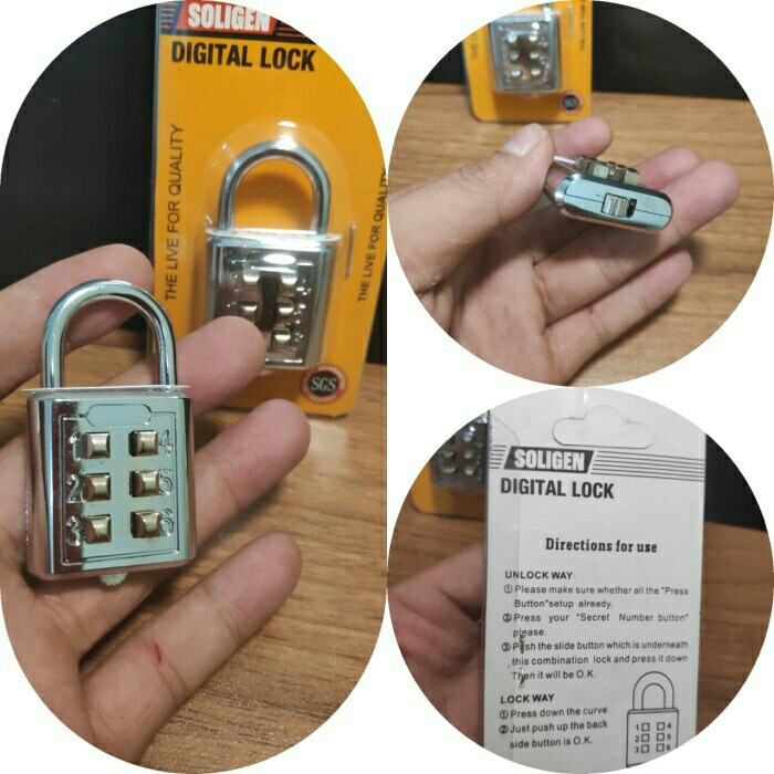 Gembok PIN Angka 5