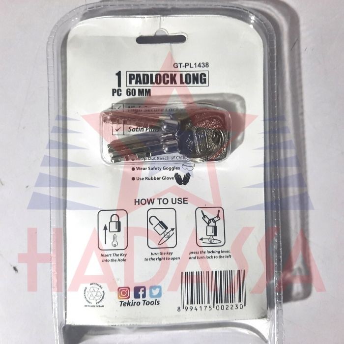 Gembok Panjang 60mm Tekiro GT-PL1438 5