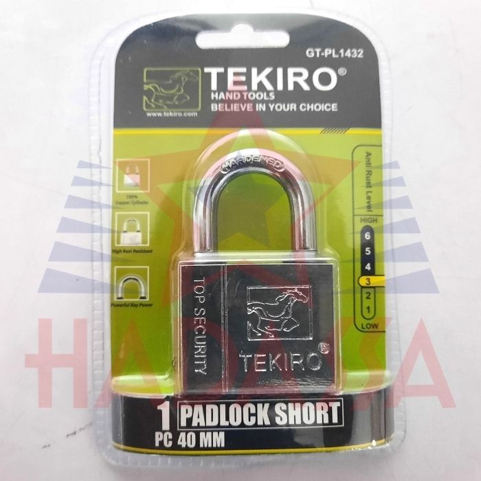 Gembok Pendek 40mm Tekiro GT-PL1432 3