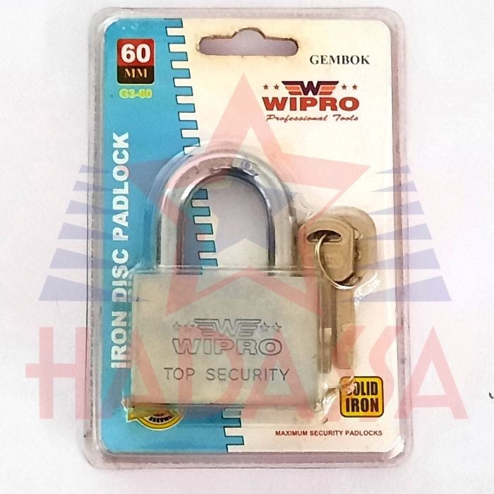 Gembok Pendek 60mm Wipro G3-60 3