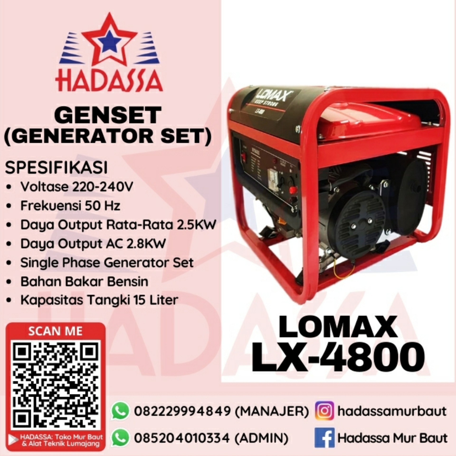 Genset Lomax LX-4800