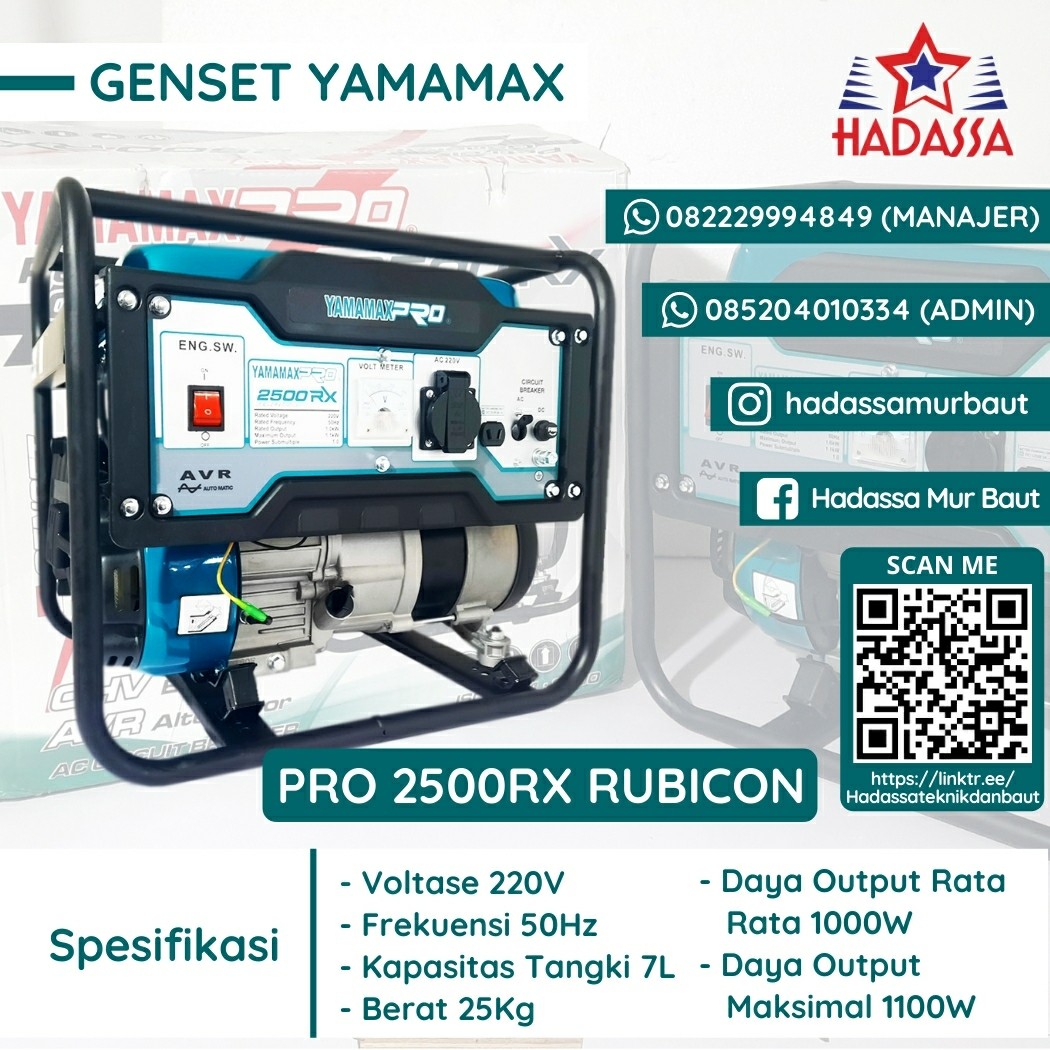 Genset Yamamax Pro 2500RX Rubicon