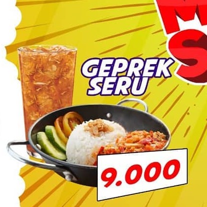 Geprek seru