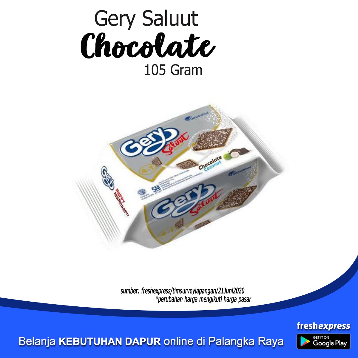 Gery Saluut Chocolate 105 Gram