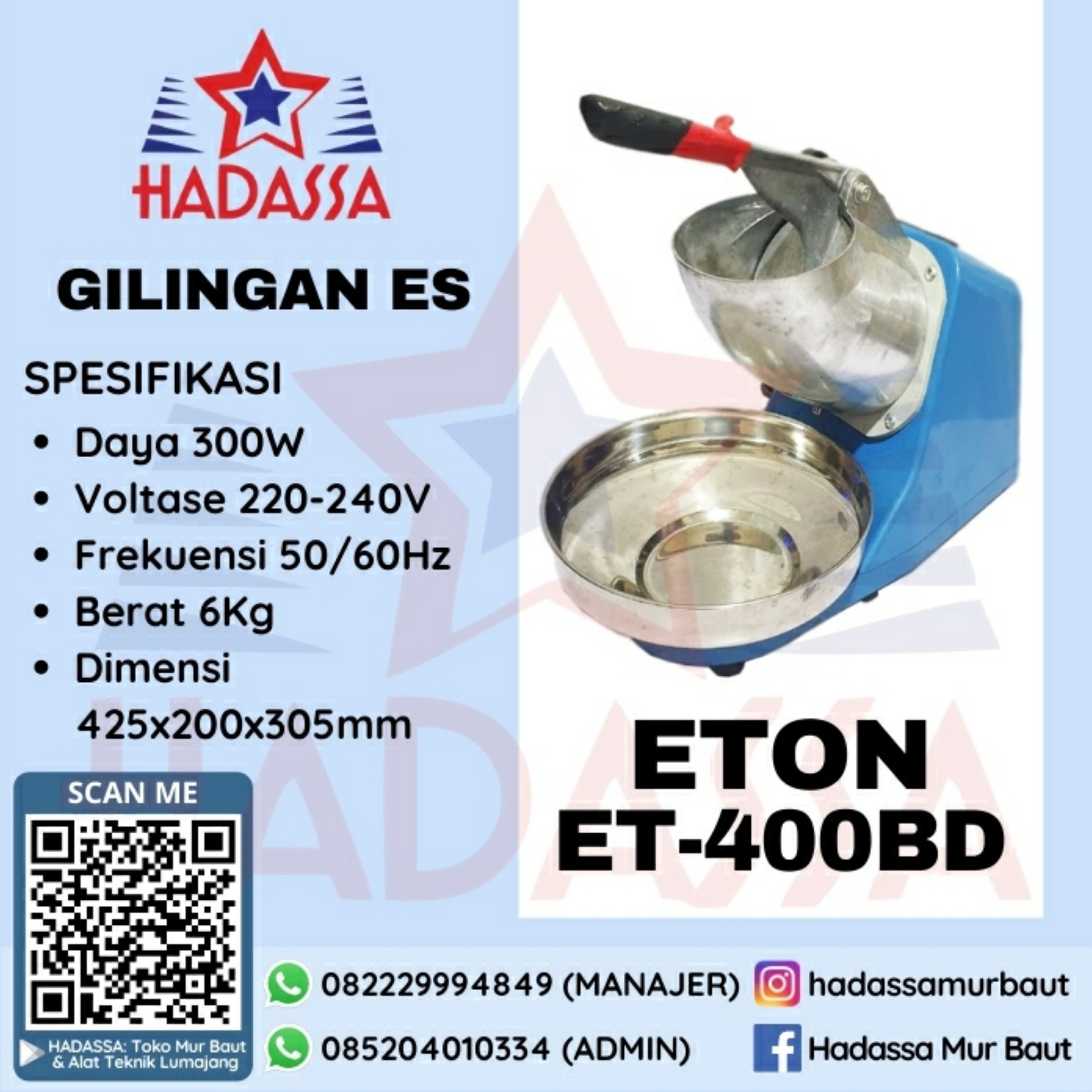 Gilingan Es Eton ET-400BD