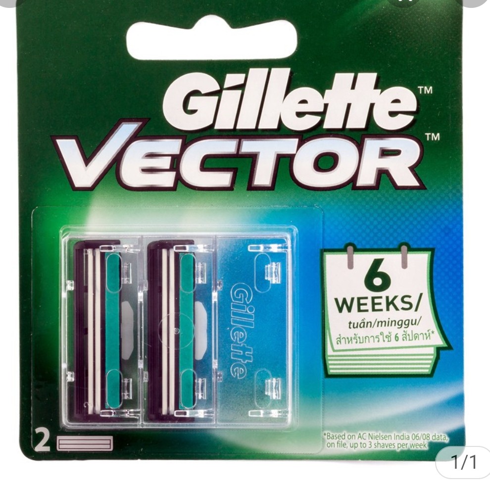 Gillette Vector Plus Twin Blad