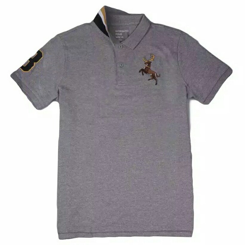 Giordano Men Big Deer Polo Shirt