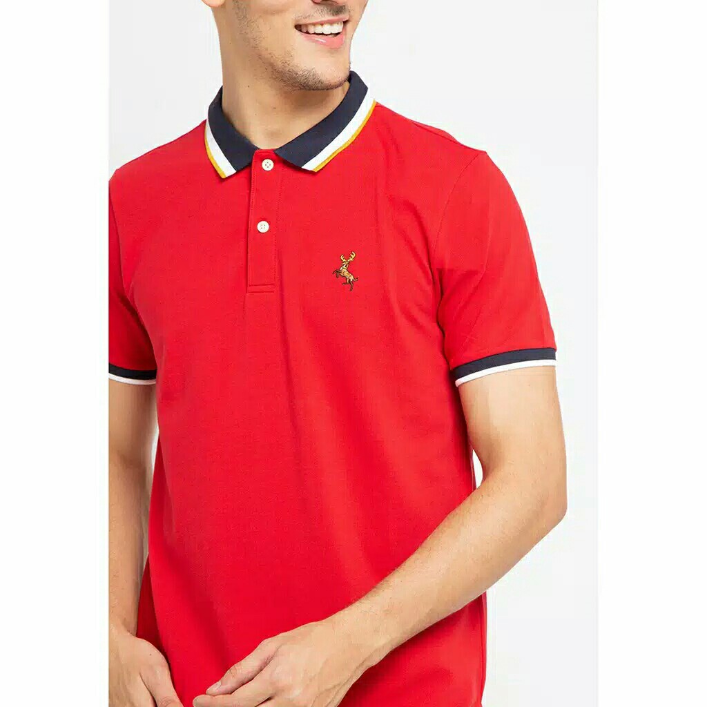 Giordano Men Deer EmbroIdery Polo Shirt 3