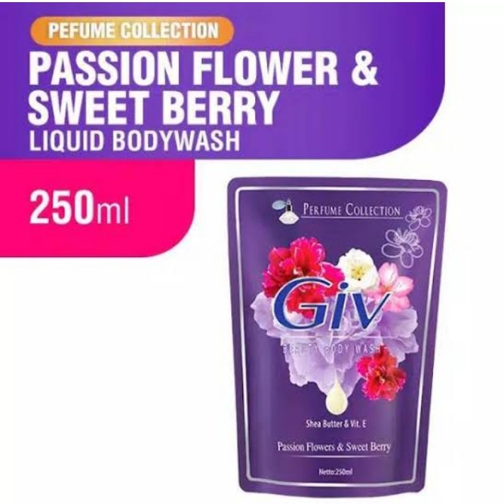 Giv Bodywash Passion Flowers Dan Sweet Berry 250ml