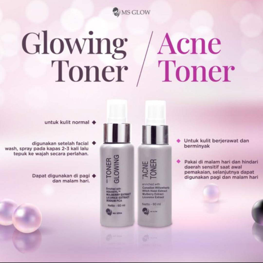 Glowing Atau Acne Toner Ms Glow