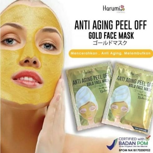 Gold Face Mask Brightening Peel Off naturgo 4