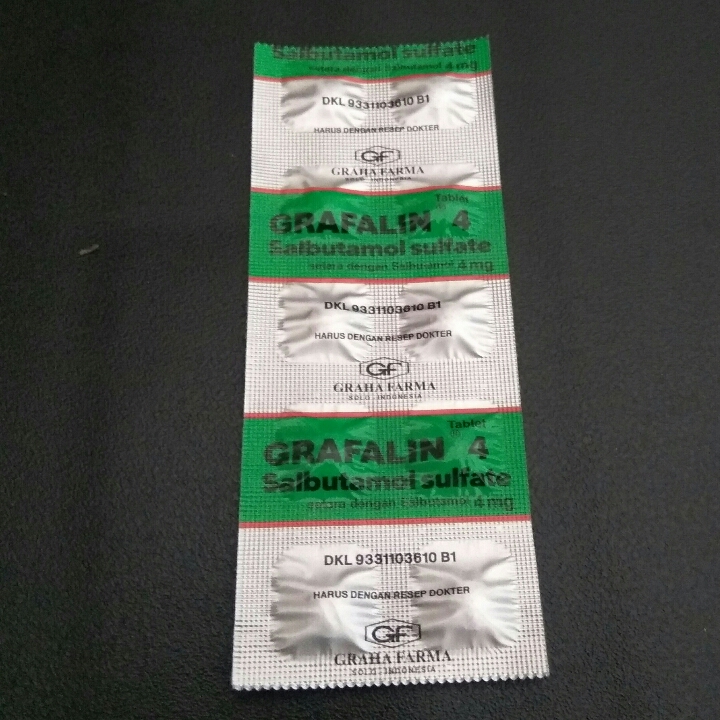 Grafalin 4mg Atau Salbutamol 4mg