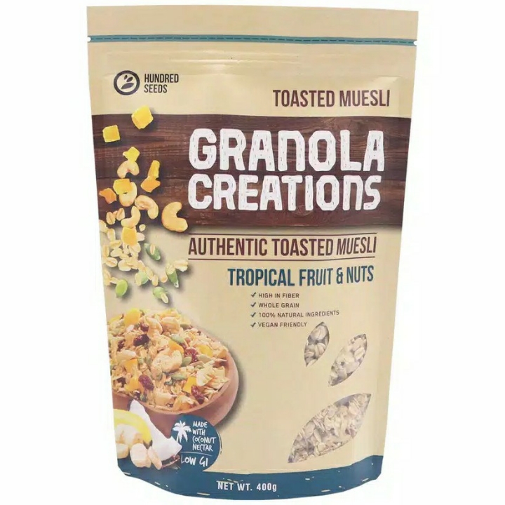 Granola Creations Tropical Fruit Dan Nuts 