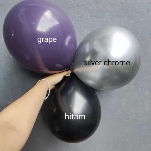 Grape X Silver Chrome X Hitam