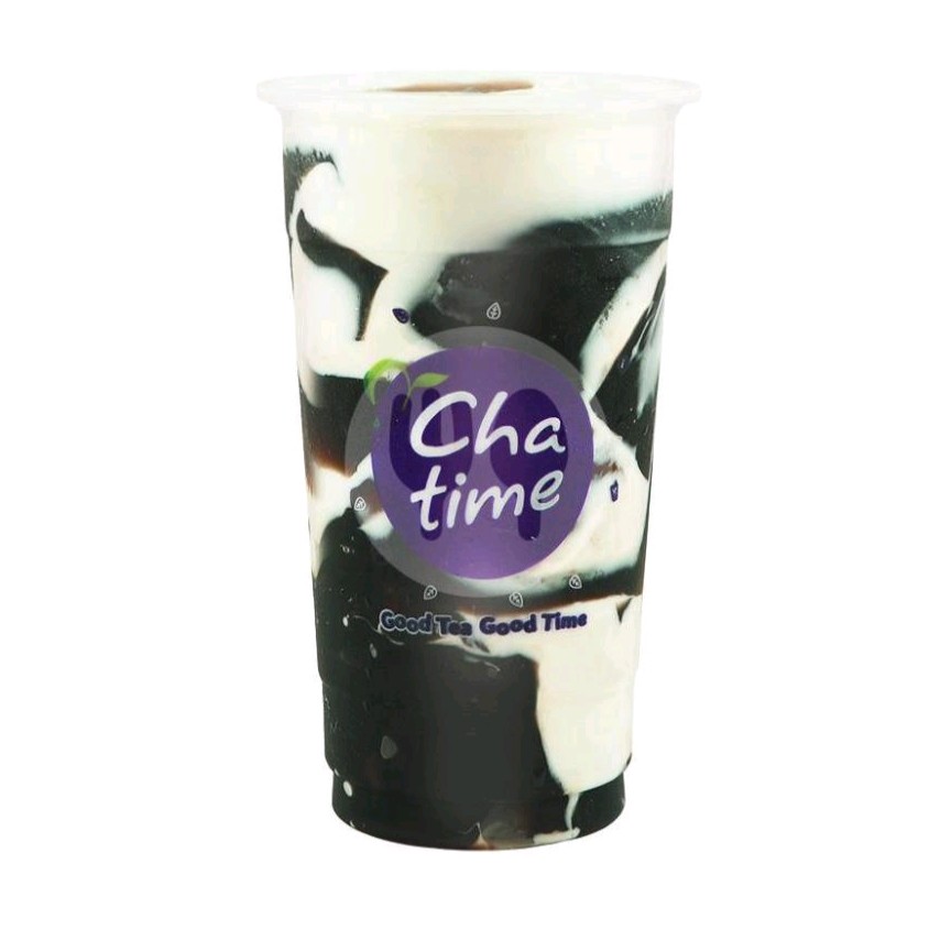 Grass Jelly With Fresh Milk