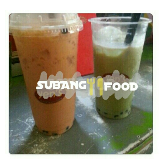 Green Tea Cup Besar Dan Bubble