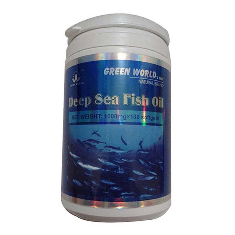 Green World Deep Sea Fish Oil Softgel Untuk Membersihkan Kolesterol Da