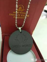 Green World Energy Stone Pendant / Kalung Energy Green World