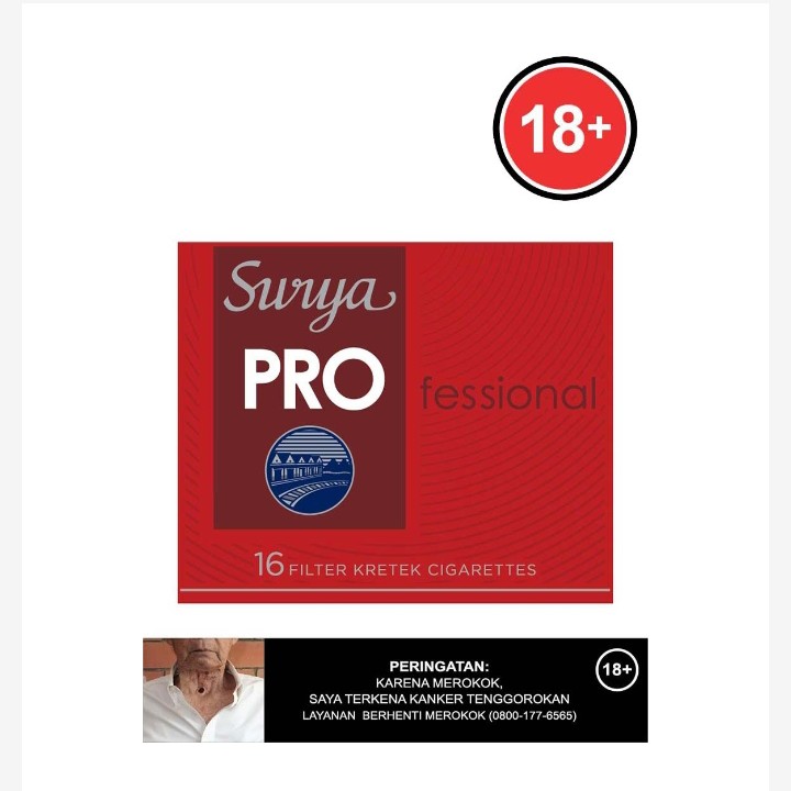 Gudang Garam Rokok Filter Surya Pro 16S