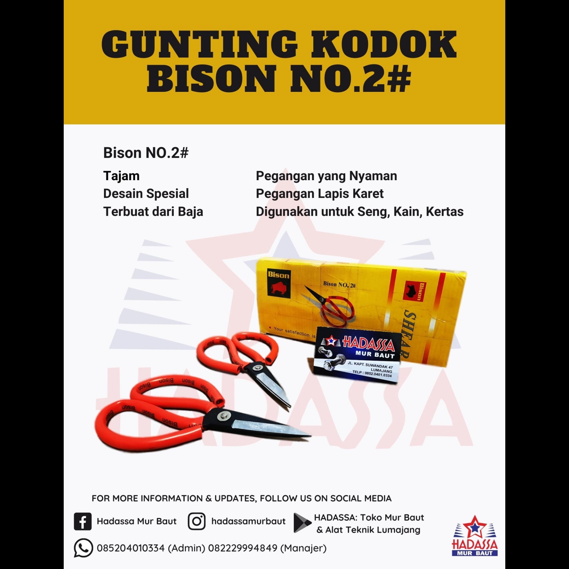Gunting Kodok Bison NO2