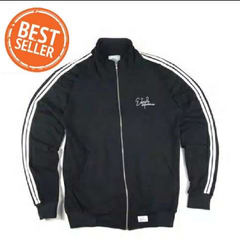 HD TRACKTOP BLCK LINE WHITE